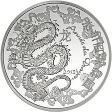 2012 €10 Silver Proof - Year of the DRAGON